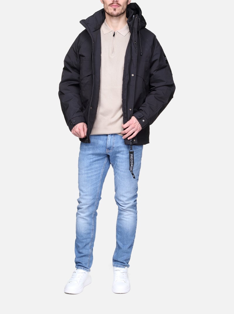 Blouson Redskins à capuche Noir - Kiabi