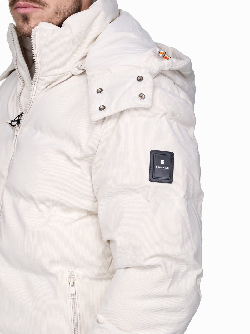 Blouson Redskins en velours Blanc - Kiabi