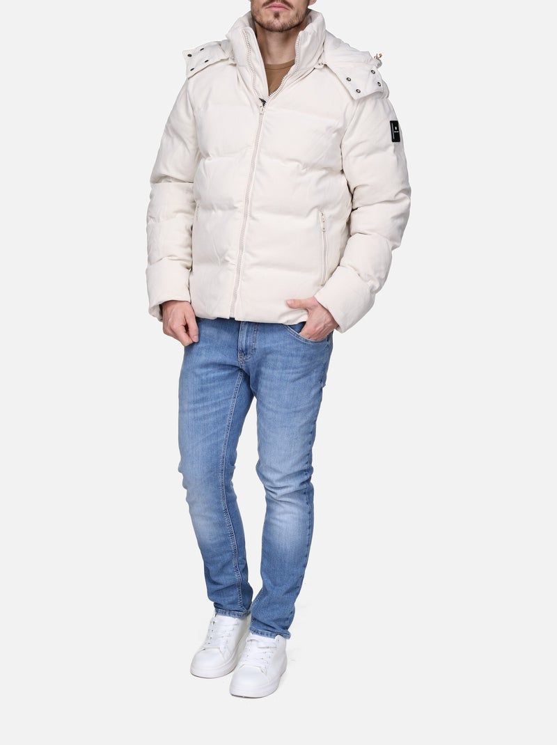 Blouson Redskins en velours Blanc - Kiabi