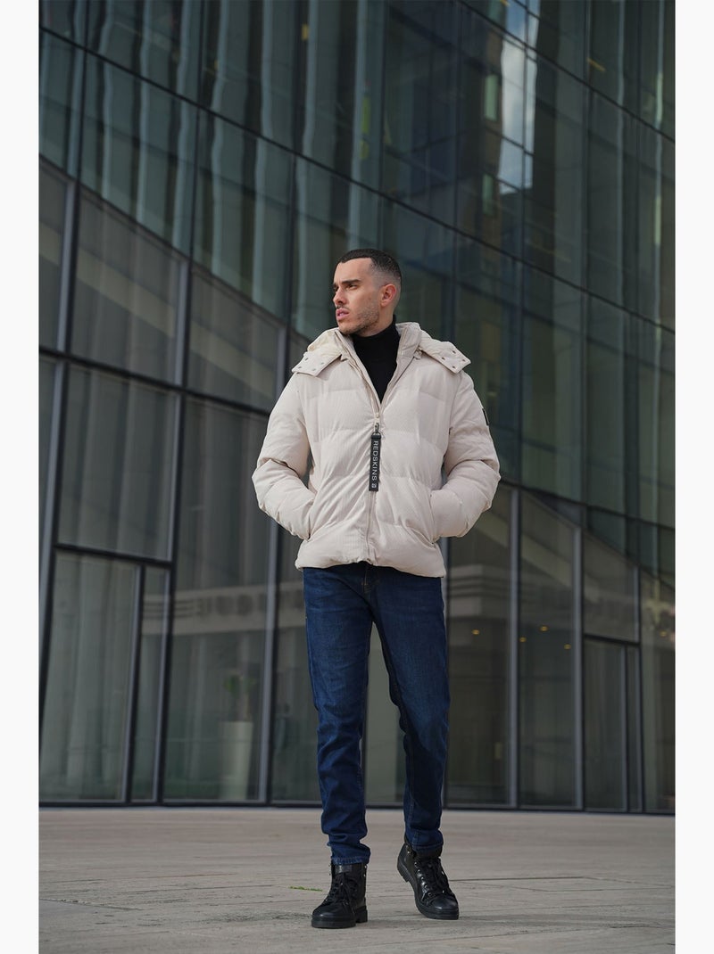 Blouson Redskins en velours Blanc - Kiabi