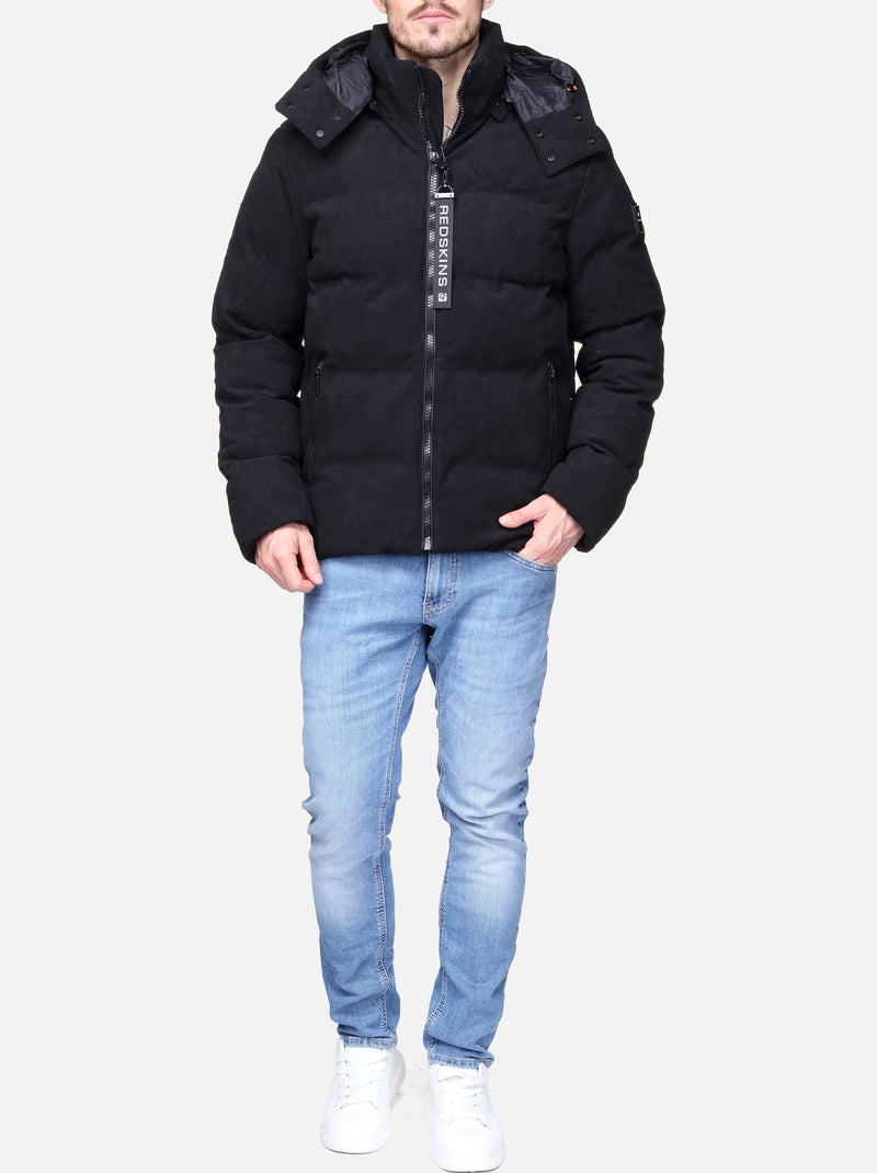 Blouson Redskins en velours Noir - Kiabi