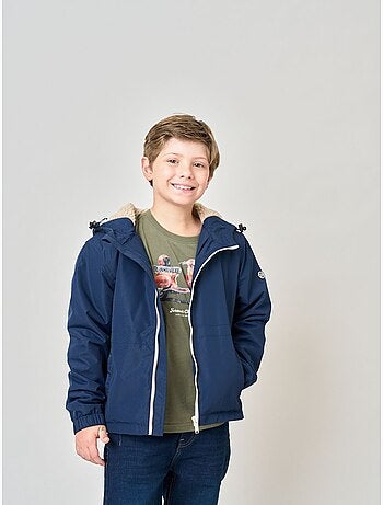 Blouson regular garçon doublé en sherpa 'deeluxe'