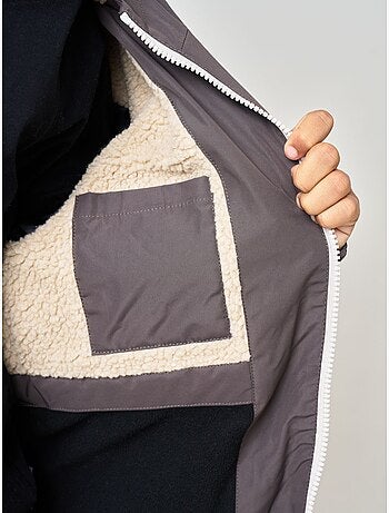 Blouson regular garçon doublé en sherpa 'deeluxe'