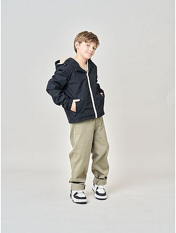 Blouson regular garçon doublé en sherpa 'deeluxe'