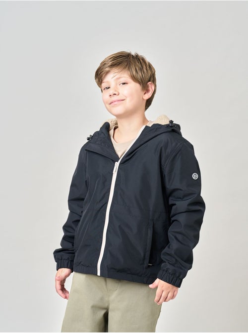 Blouson regular garçon doublé en sherpa 'deeluxe' - Kiabi