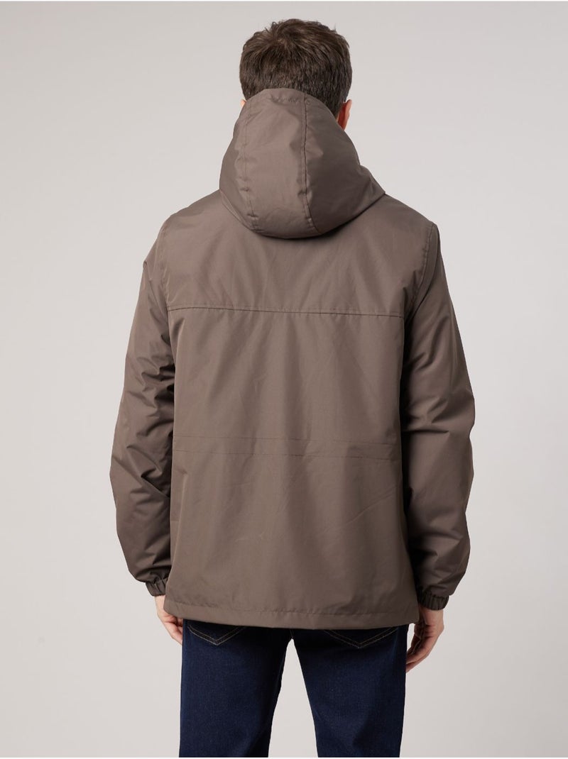 Blouson regular homme doublé en sherpa 'deeluxe' Marron cappuccino - Kiabi
