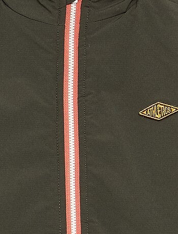 Blouson réversible avec un côté effet moutonné