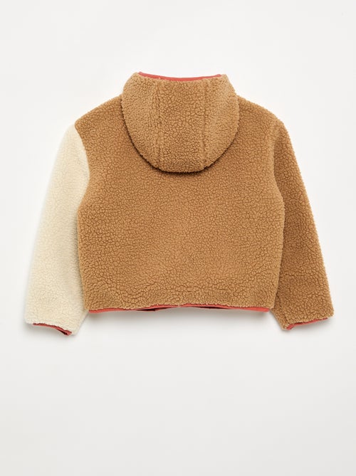 Blouson réversible avec un côté effet moutonné - Kiabi Blouson réversible avec un côté effet moutonné - Kiabi