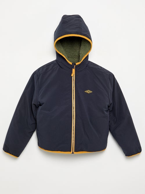 Blouson réversible avec un côté effet moutonné - Kiabi Blouson réversible avec un côté effet moutonné - Kiabi