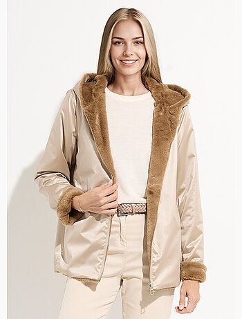 Blouson réversible déperlant et fourrure - AFIBEL