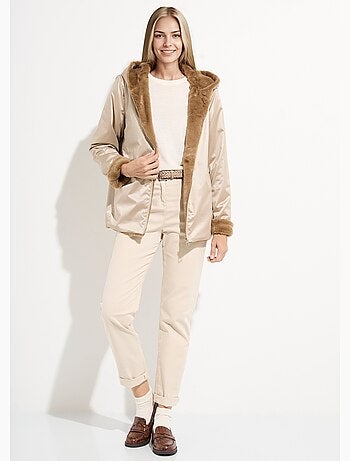 Blouson réversible déperlant et fourrure - AFIBEL