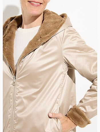 Blouson réversible déperlant et fourrure - AFIBEL