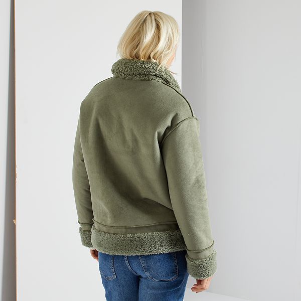 Blouson réversible Femme vert Kiabi 25,00€ Blouson réversible Femme vert Kiabi 25,00€