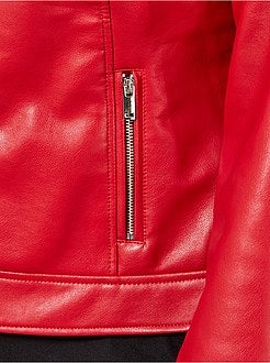 Blouson sans col en simili - Kiabi