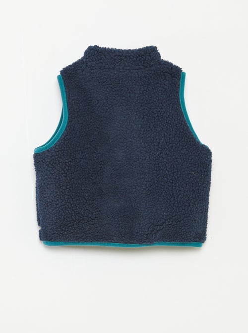 Blouson sans manches effet moutonné - Kiabi