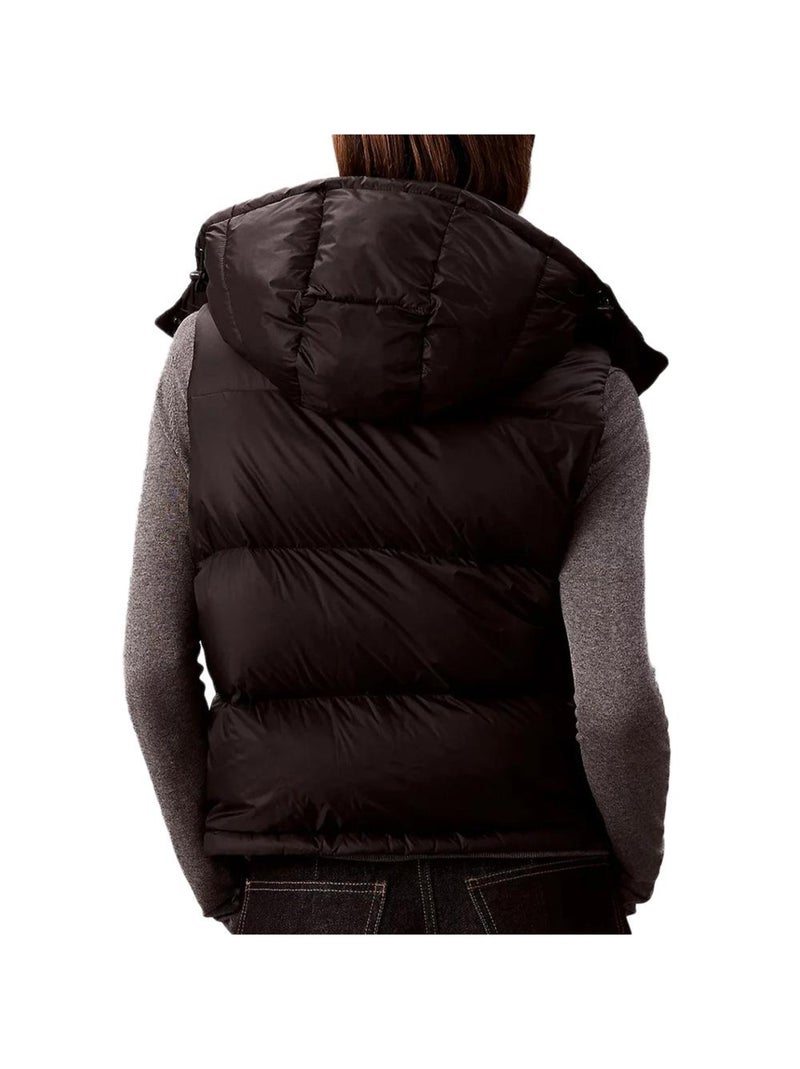 Blouson Sans Manches Femme Calvin Klein Jeans Noir - Kiabi