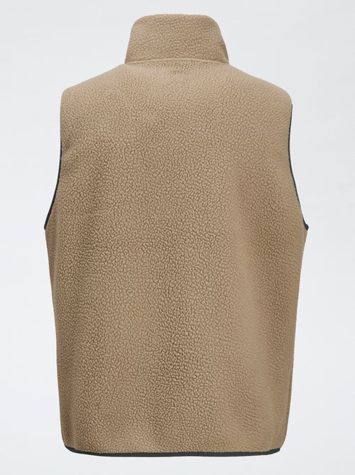 Blouson sans manches  'JJrebel' moutonné constrasté - Kiabi