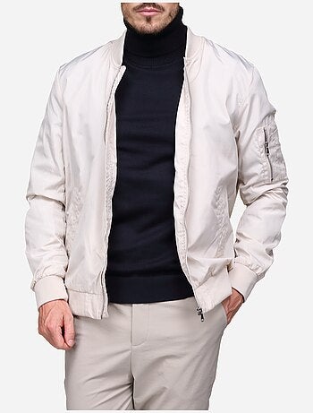 Blouson satin uni - Frilivin