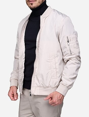 Blouson satin uni - Frilivin