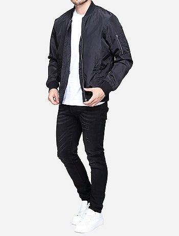 Blouson satin uni
