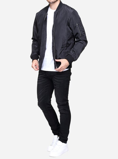 Blouson satin uni - Kiabi