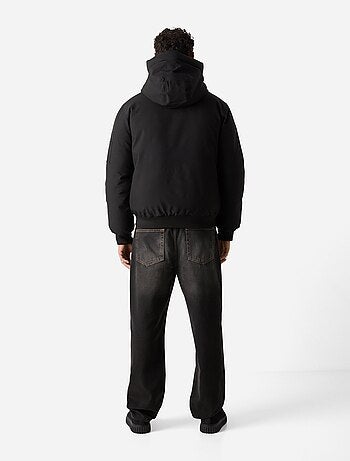 Blouson Schott à capuche