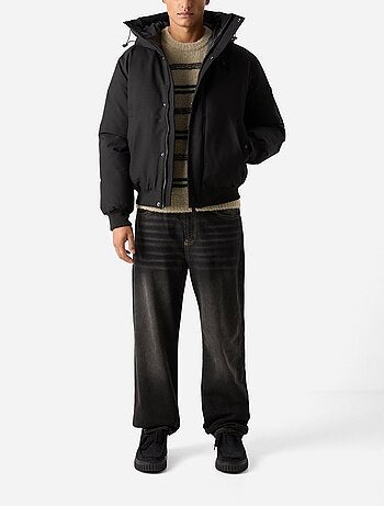 Blouson Schott à capuche