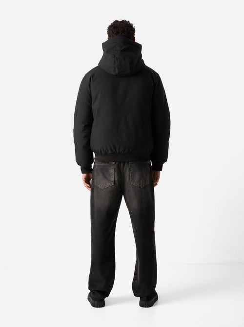 Blouson Schott à capuche - Kiabi Blouson Schott à capuche - Kiabi