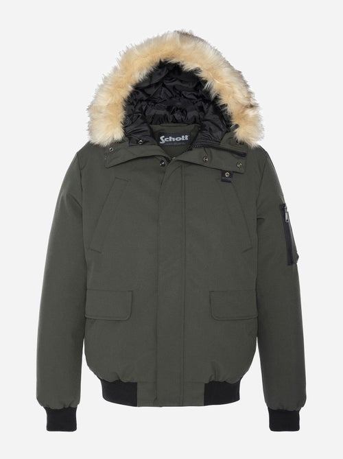 Blouson Schott à fausse fourrure - Kiabi