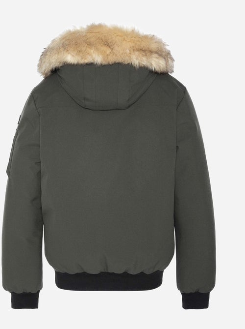 Blouson Schott à fausse fourrure - Kiabi