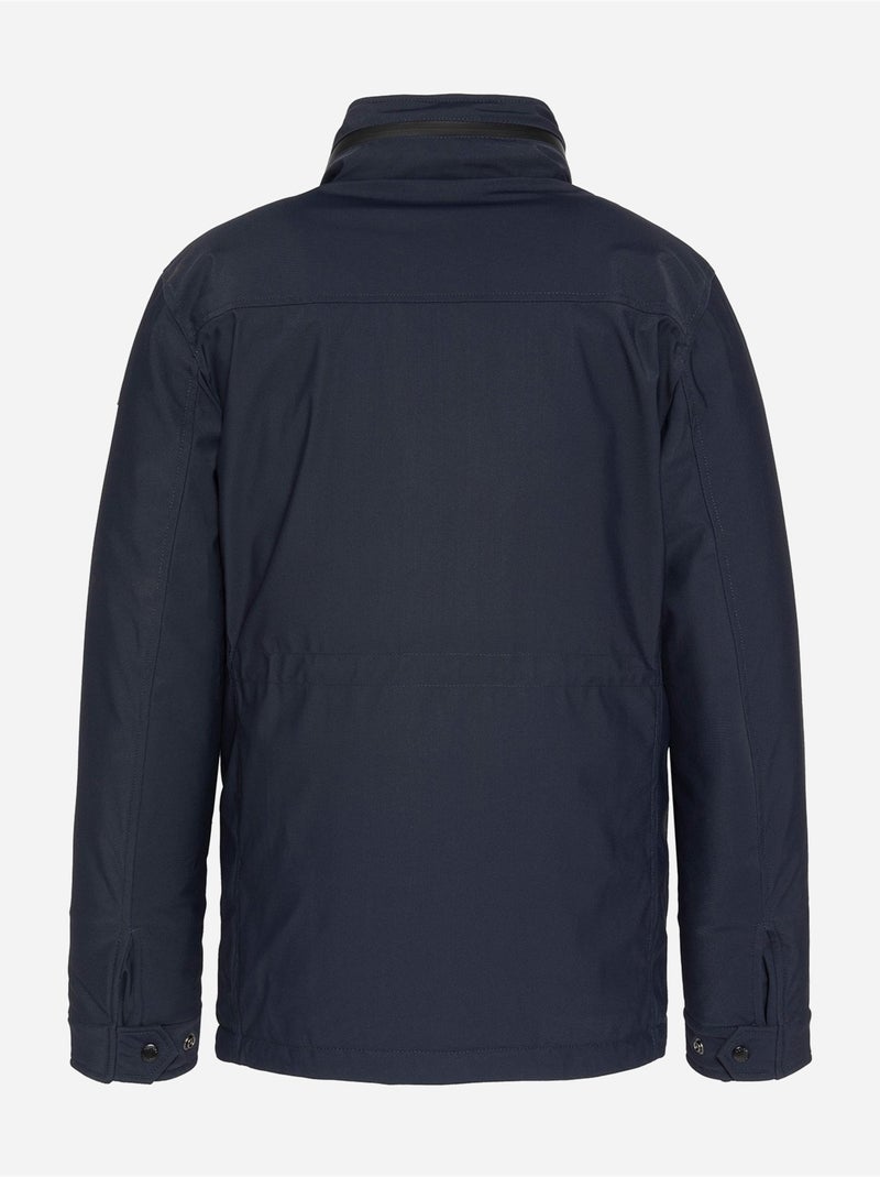 Blouson Schott à poches Bleu marine - Kiabi