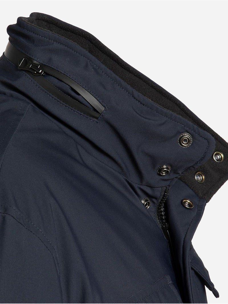 Blouson Schott à poches Bleu marine - Kiabi