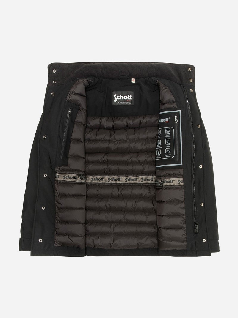 Blouson Schott à poches Noir - Kiabi