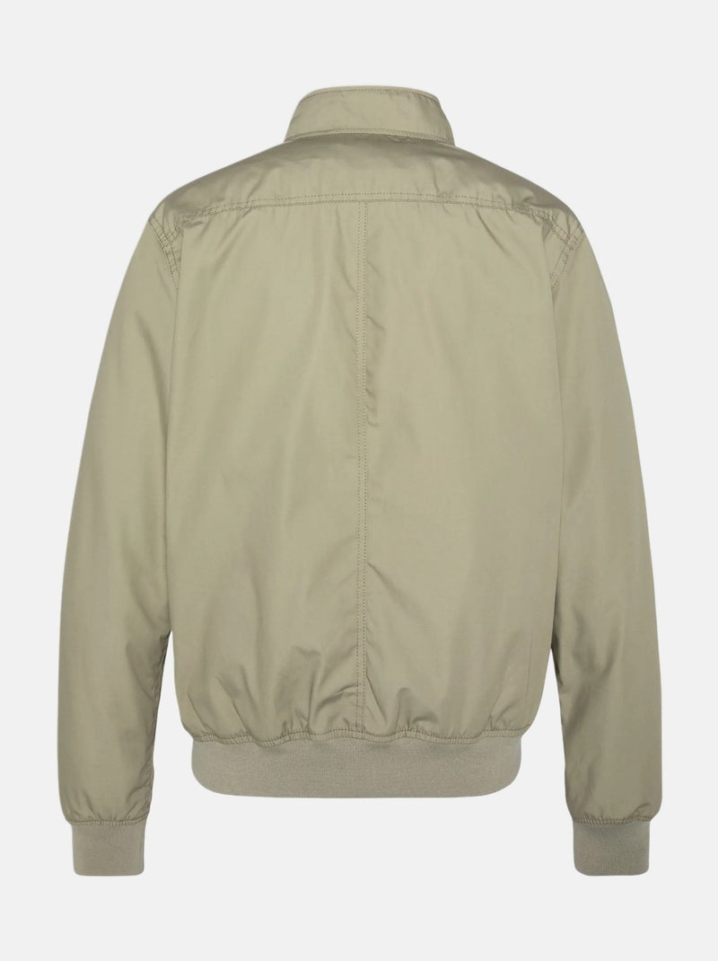 Blouson Schott col montant Vert - Kiabi