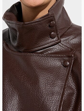 Blouson simili cuir inspiration vintage - AFIBEL