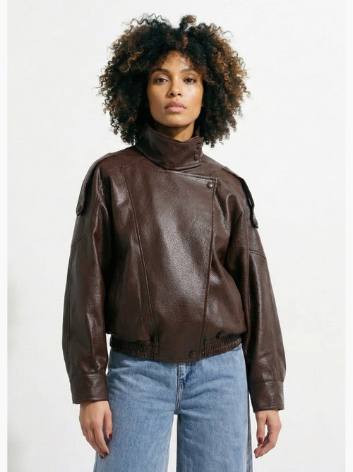 Blouson simili cuir inspiration vintage - AFIBEL - Kiabi