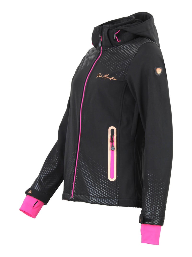 Blouson softshell   ABRA - PEAK MOUNTAIN Noir Noir - Kiabi