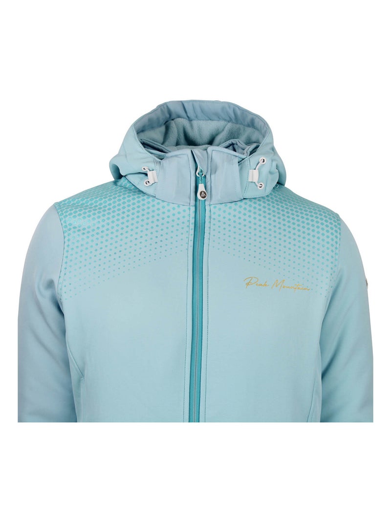 Blouson softshell ABRAPLUS - PEAK MOUNTAIN Bleu ciel - Kiabi