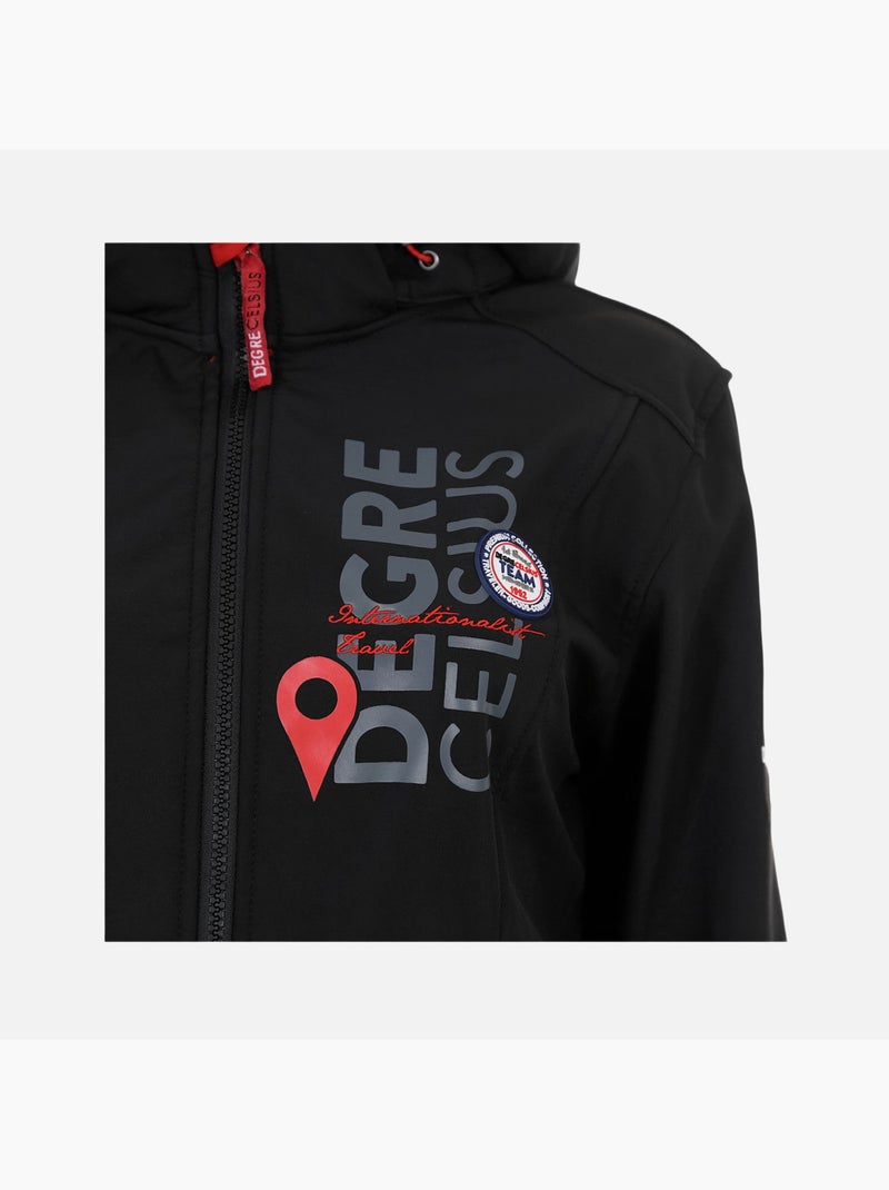 Blouson softshell   ACALMI - DEGRE CELSIUS Noir Noir - Kiabi