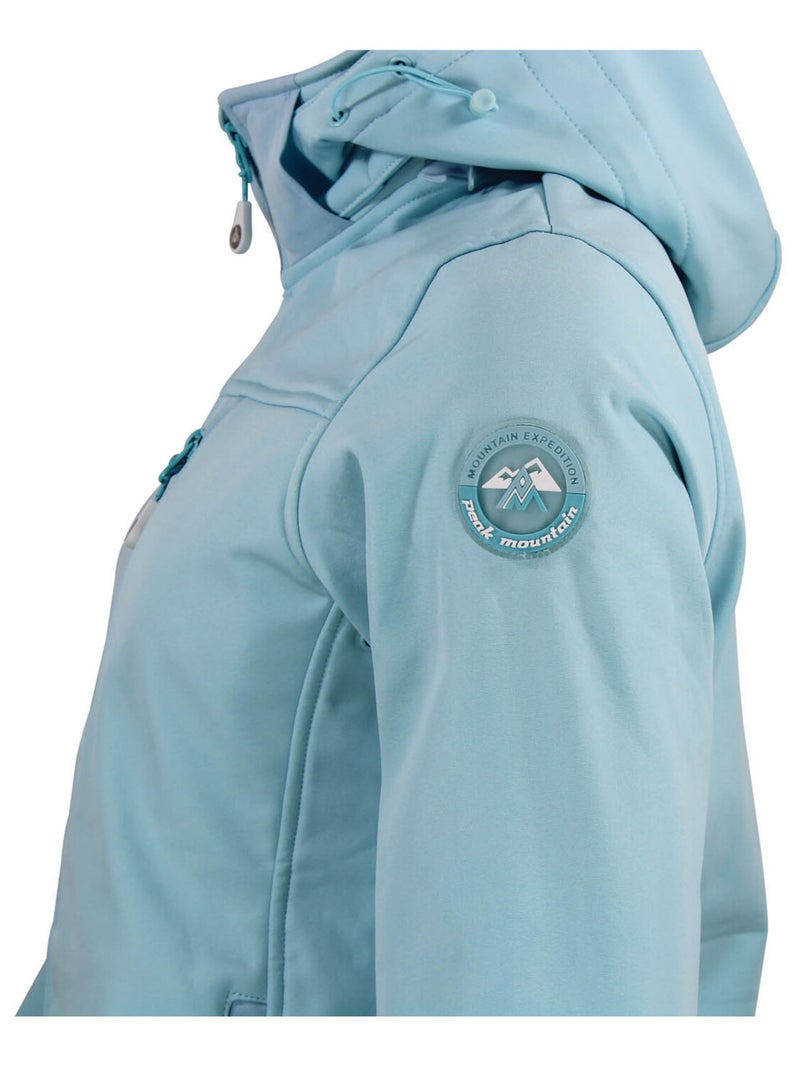 Blouson softshell ACLAUDE - PEAK MOUNTAIN Bleu ciel - Kiabi