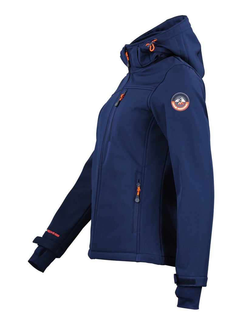 Blouson softshell ACLAUDE - PEAK MOUNTAIN Bleu marine - Kiabi