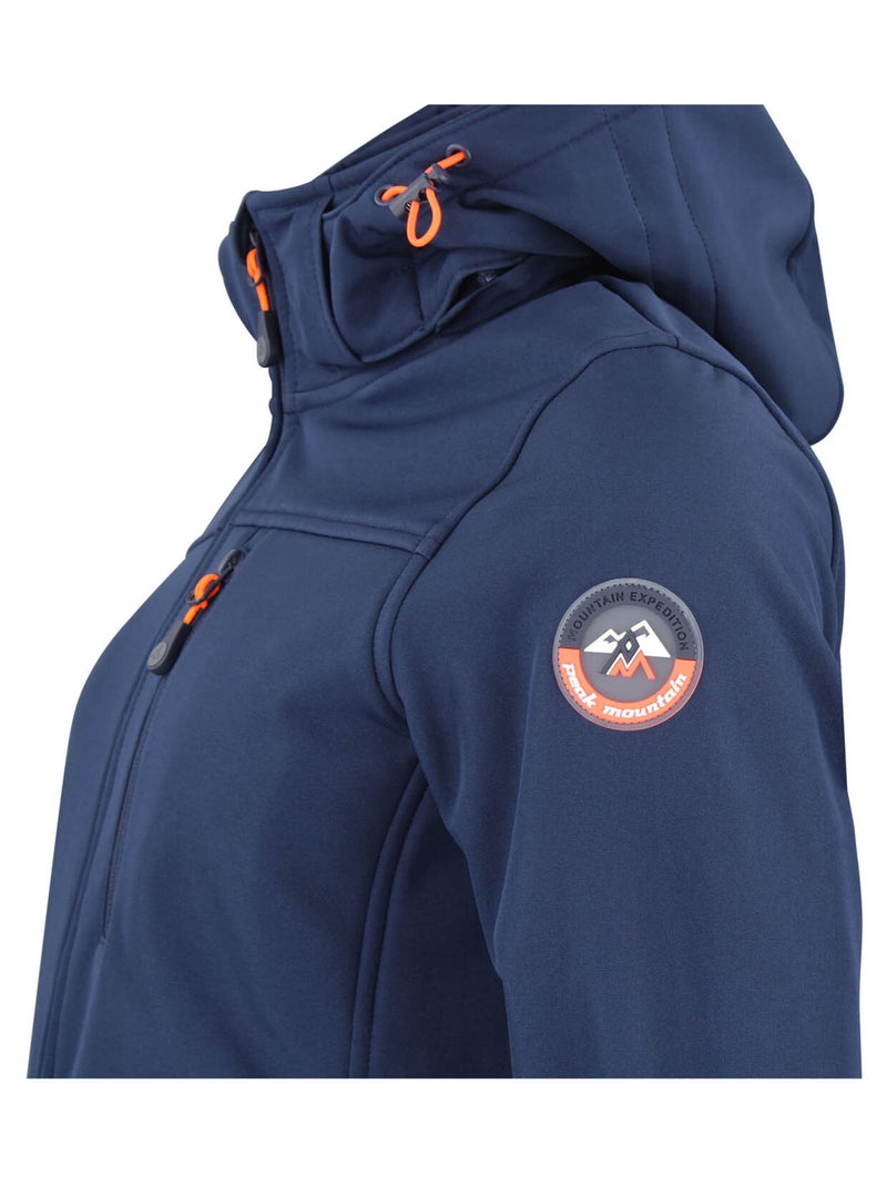 Blouson softshell ACLAUDE - PEAK MOUNTAIN Bleu marine - Kiabi