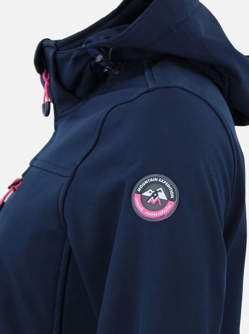 Blouson softshell ACLAUDIO - PEAK MOUNTAIN Bleu marine - Kiabi