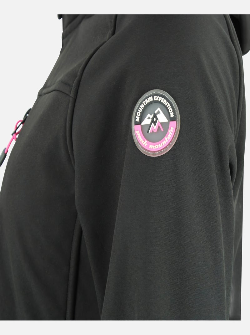 Blouson softshell ACLAUDIO - PEAK MOUNTAIN Noir Noir - Kiabi