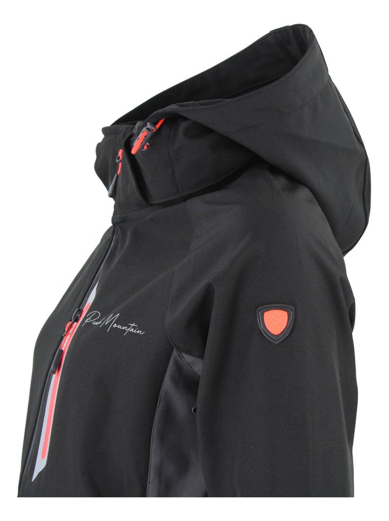 Blouson softshell   ACLUNY - PEAK MOUNTAIN Noir Noir - Kiabi