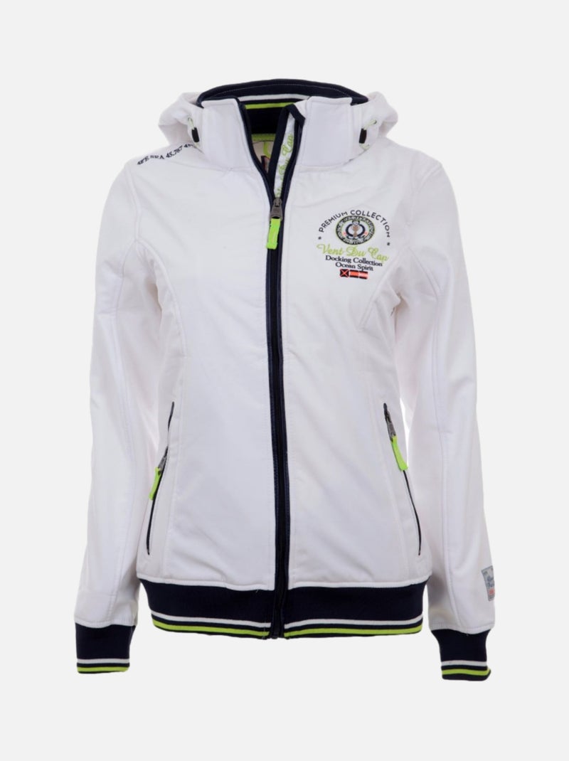 Blouson softshell   AFILEA - VENT DU CAP Blanc - Kiabi