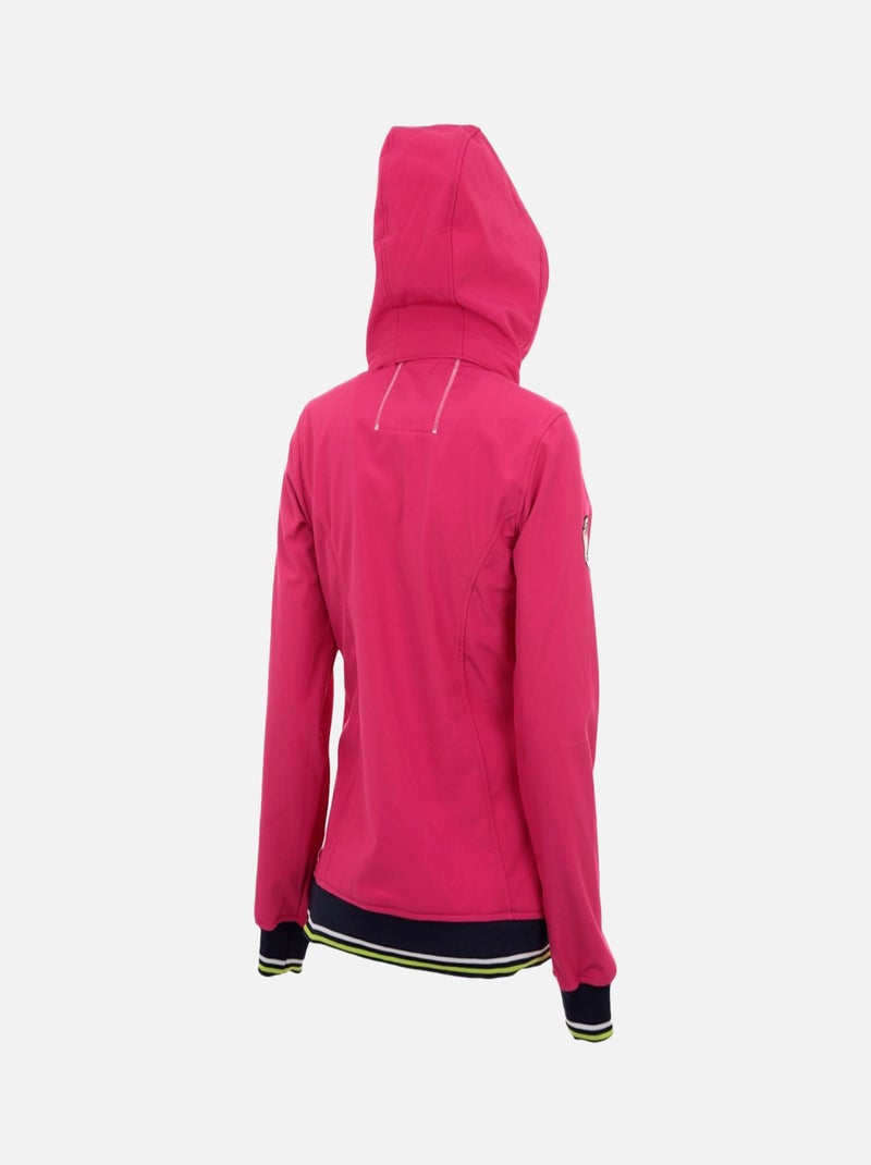 Blouson softshell   AFILEA - VENT DU CAP Rose fushia - Kiabi