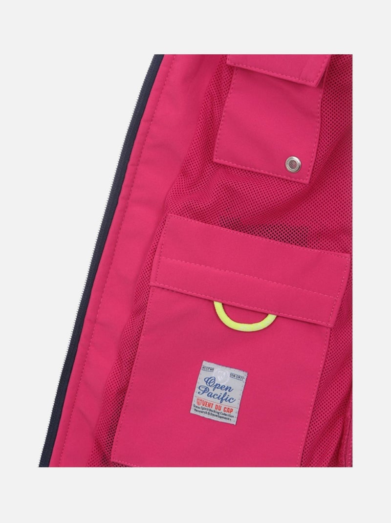 Blouson softshell   AFILEA - VENT DU CAP Rose fushia - Kiabi