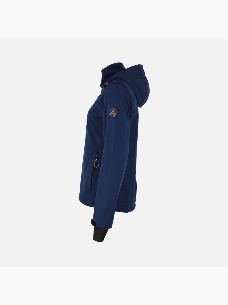 Blouson softshell   AFORI - PEAK MOUNTAIN Bleu marine - Kiabi