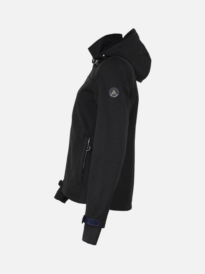 Blouson softshell   AFORI - PEAK MOUNTAIN Noir Noir - Kiabi